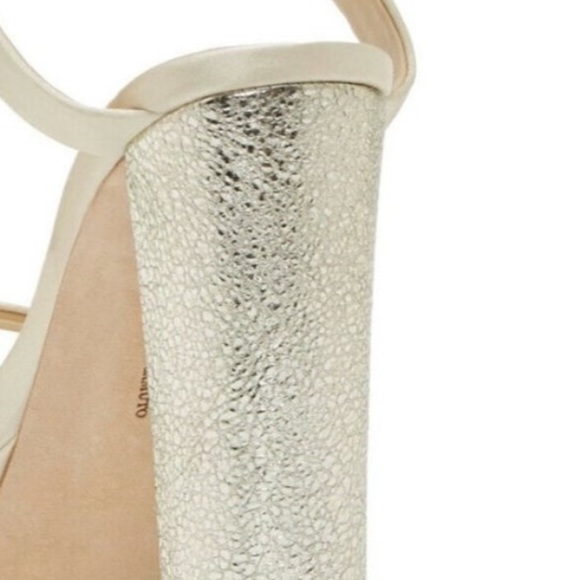 Imagine Vince Camuto Mika Platform Sandal in Gold Metallic - Picture 4 of 12